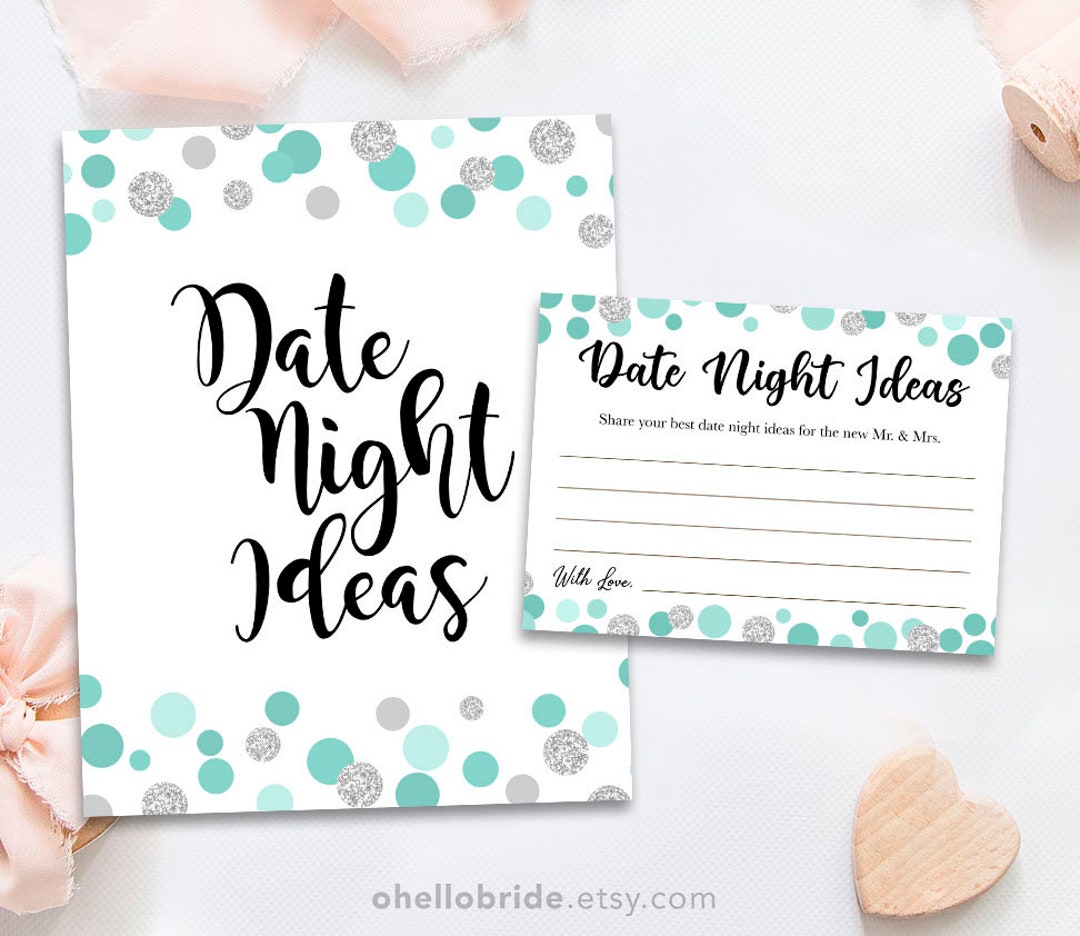 Printable Bridal Shower Games Printable Date Night Ideas for Newlywed ...