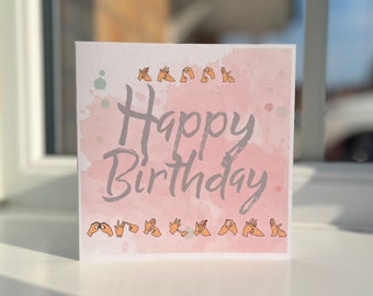 BSL 'Happy Birthday' Fingerspelling Card: Inclusive Design