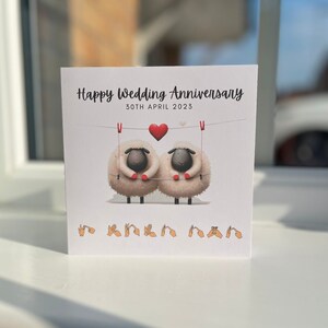 Anniversary Card, BSL, British Sign, Funny, Meant to Be, Husband, Wife, Partner, Boyfriend, Girlfriend, Inclusive