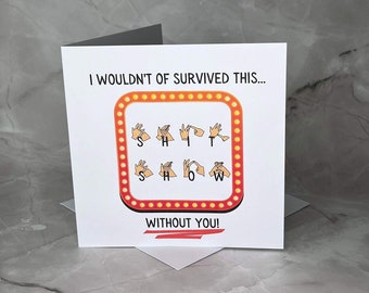 BSL Thank You Card: Funny Deaf Culture Appreciation
