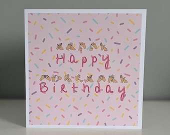 BSL 'Happy Birthday' Fingerspelling Card: Inclusive Design