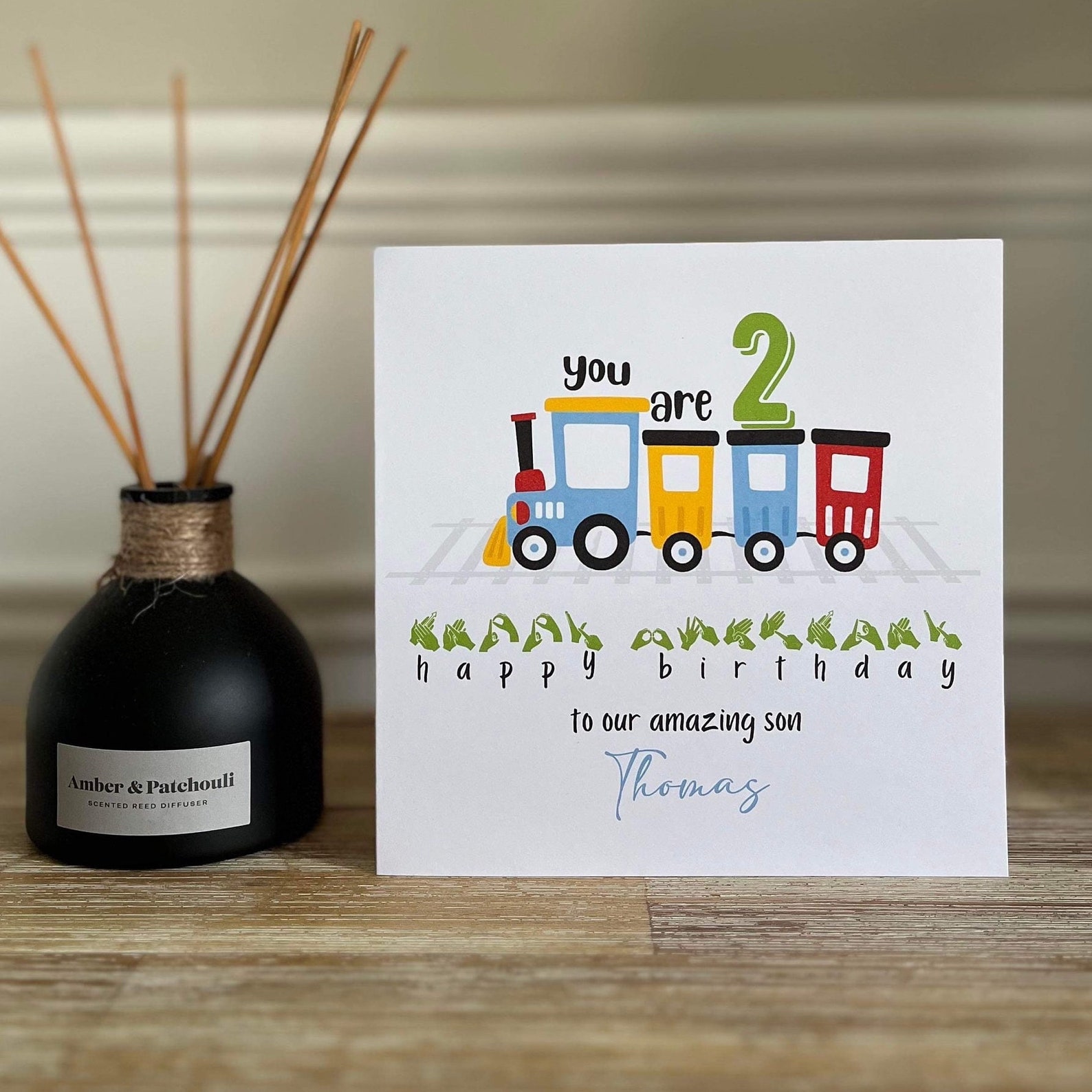 BSL Train Birthday Card: Fingerspelling, Deaf Awareness - Etsy