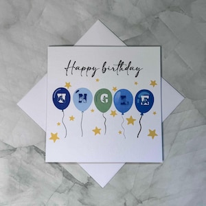 Tarjeta de cumpleaños en Lengua de Señas Británica (BSL), Feliz cumpleaños, Lengua de Señas Británica (BSL), Pérdida auditiva, Consciente de la sordera, Hermano, Tío, Papá, Para él, Globos