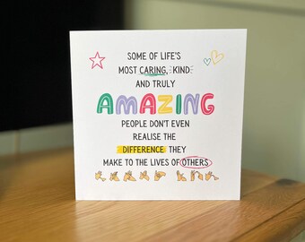 BSL thank you card, amazing person, appreciate, inclusive card, deaf culture, hearing loss, hearing aid, cochlear implant