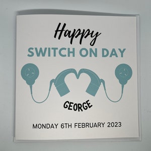 Switch on Day Card, Activation Day, Cochlear Implant, Hearing Loss, CI switch on, BSL, Deaf