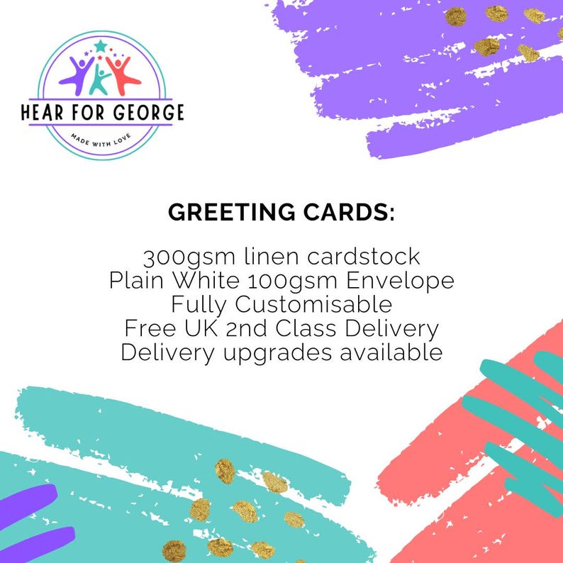 BSL Birthday Card: Fingerspelling, Deaf Awareness image 2