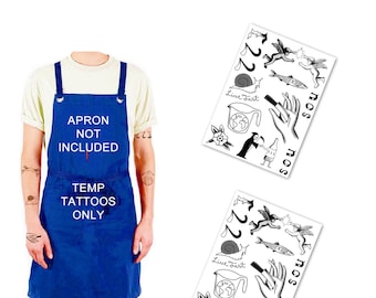 Carmy Carmine Bear Inspired Temporary Tattoo Kit - TWO SETS Included - Perfect for Your Bear Themed Halloween Costume or Cosplay