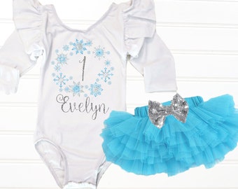 frozen 1st birthday outfit