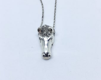 Sterling Silver Horse Pendant on Sterling Silver Chain, Chinese horoscope chain, horse pendant, animal jewellery, good fortune Pendant,