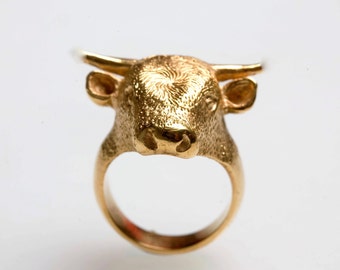 Bull ring,Animal ring,ox ring,head ring,Ring zodiac,Horoscope ring,Silver 925 plated ring,Chinese Horoscope ring,Farm ring,Statement ring