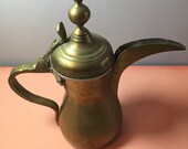 Vintage Turkish Coffee Pot. Dallah. Arabic. Stamped (X). Possibly Antique.