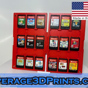 Nintendo Switch/Switch 2 Game Cartridge Holder Case - Clamshell