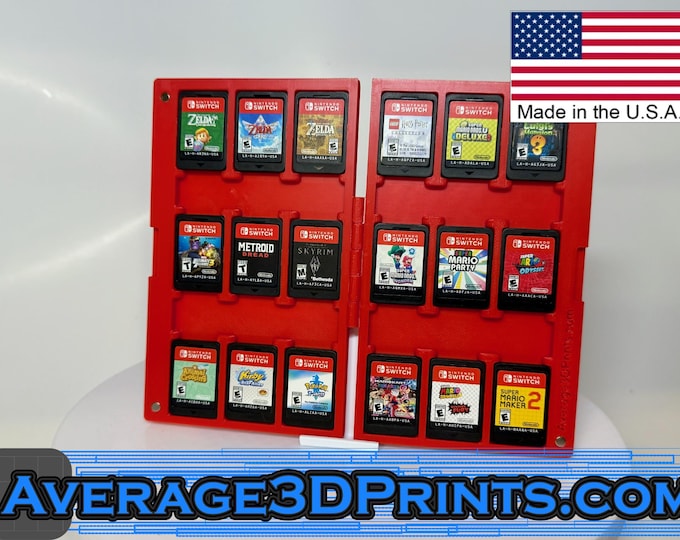 Nintendo Switch/Switch 2 Game Cartridge Holder Case - Clamshell