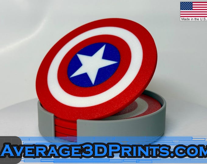 Coasters - Captain America Inspired