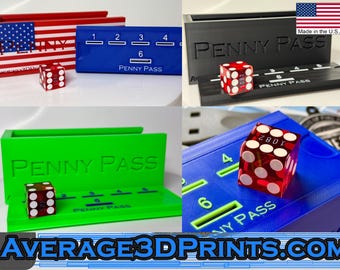 Penny Pass Game - Tabletop Dice & Penny Game, Family Fun and Bar Game *NOW W/CASINO DICE*