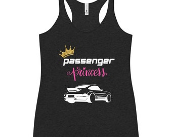 Women's 'Passenger Princess' Graphic Racerback Tank Top