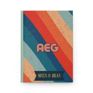 Retro Notes & Ideas Hardcover Journal