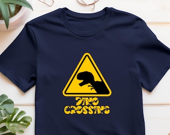 Dino Crossing Shirt | Kids Dinosaur shirt | Kids Birthday Shirt | Youth Dinosaur shirt | Dinosaur Shirt | Cute Dinosaur | T-rex shirt |