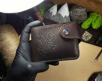 Cartera de cuero "Edelweiss"