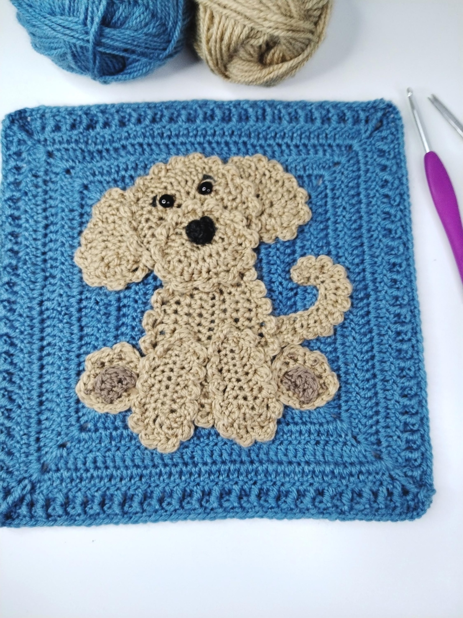 Crochet Labradoodle Applique Pattern PDF - Etsy