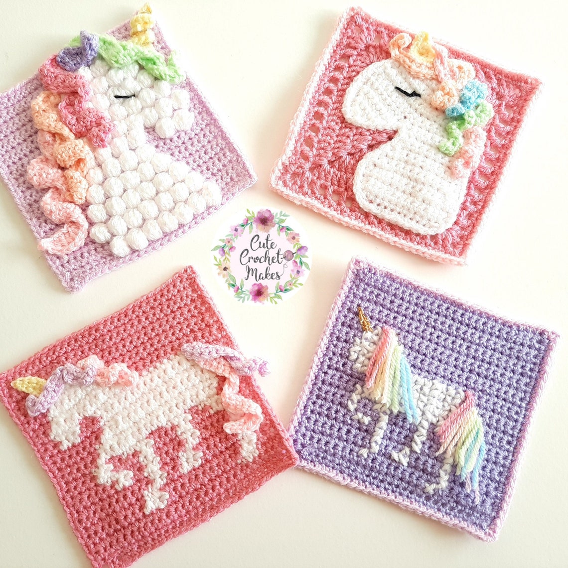 Unicorn Dreams Blanket Extra Crochet Patterns Bundle Digital Etsy