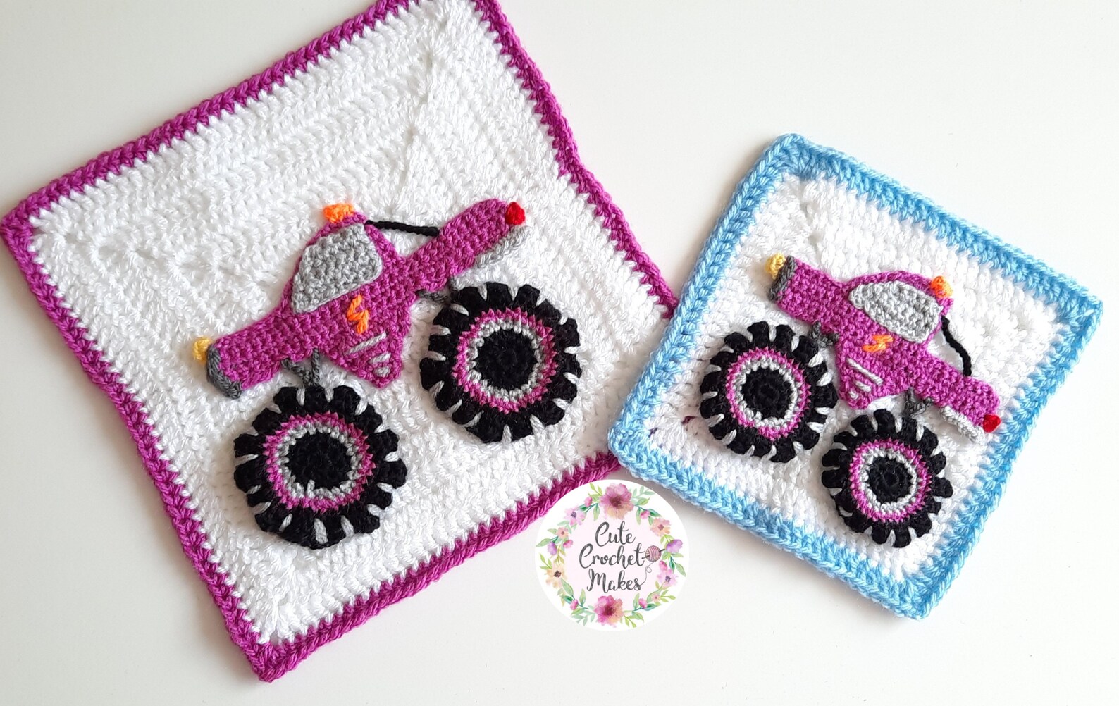 Crochet Monster Truck Applique Pattern PDF, INSTANT DOWNLOAD ...