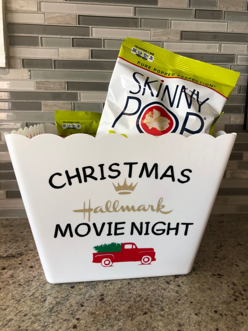 Hallmark Christmas Movie Popcorn Bucket Etsy
