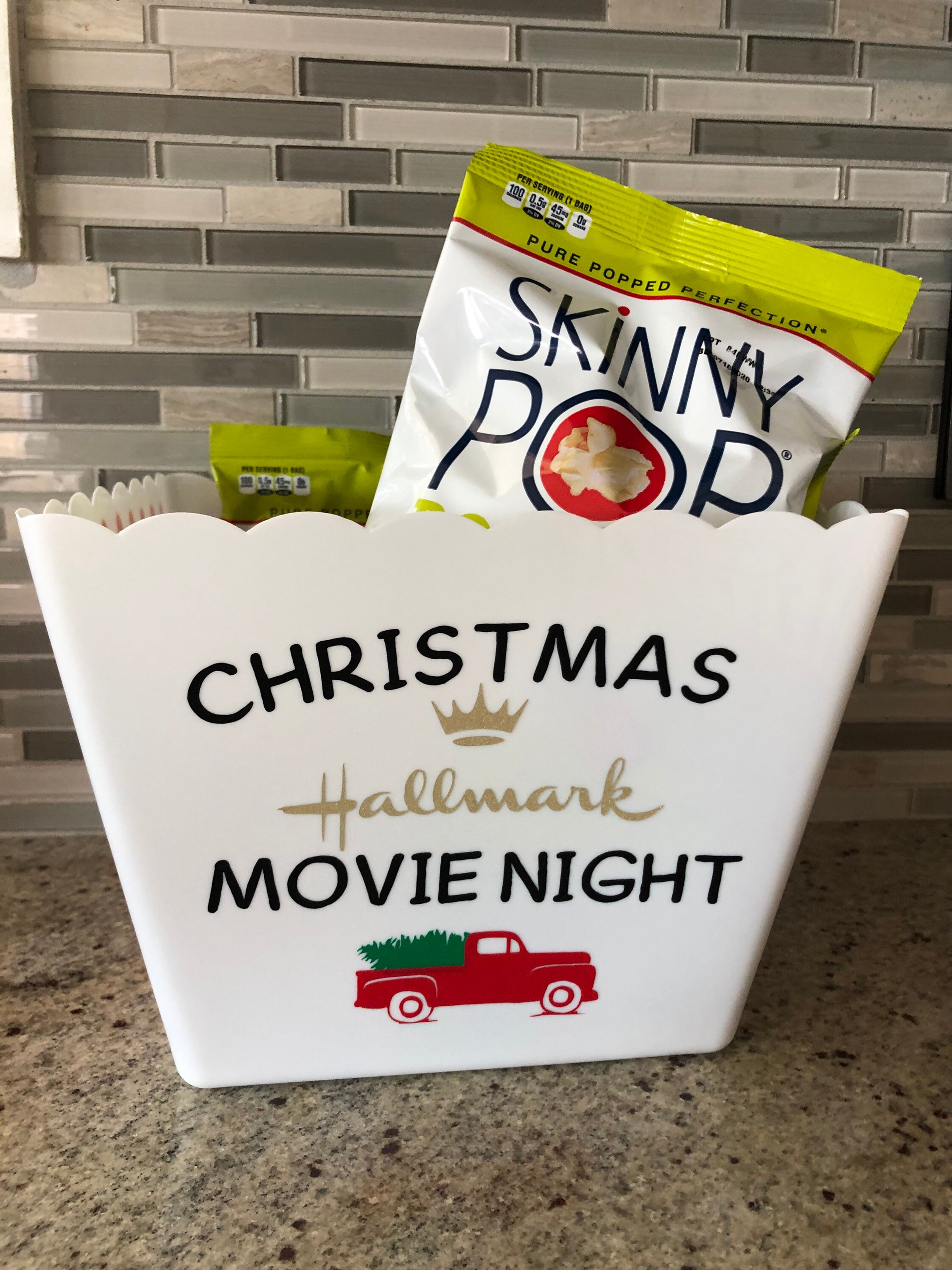 Hallmark Christmas Movie Popcorn Bucket