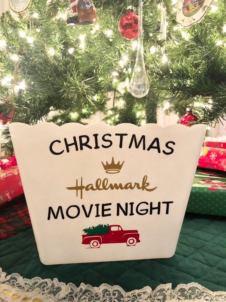Hallmark Christmas Movie Popcorn Bucket Etsy