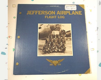 Jefferson Airplane VINYL Flight Log 1977 Psychedelic Music 70s Records Pop Rock Experimental Jefferson Starship Records 70s Music Rare Vinyl