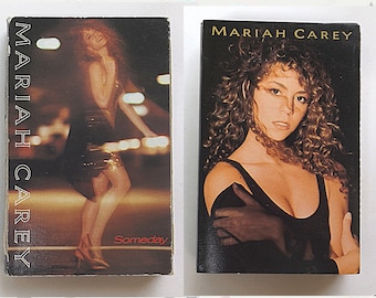 TWO Mariah Carey Tapes 1990 Someday Single & Mariah Carey First Self-Titled Album Rare Singles 90s Music R+B Soul Pop Music Tapes Cassettes