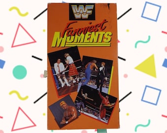 WWF Funniest Moments VHS Tape Vintage World Wrestling Foundation Funniest Moments 1990s VHS Tapes 90s Wwe Wwf Vhs Tapes Vintage 90s Tapes