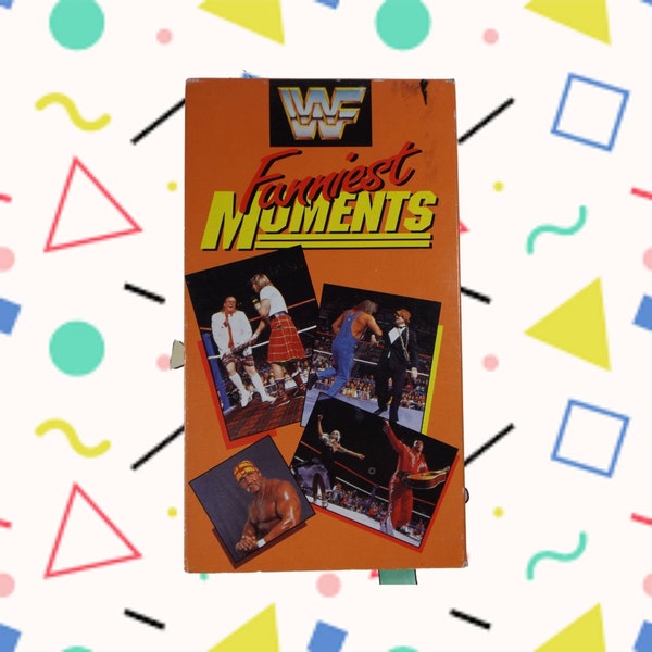 WWF Funniest Moments VHS Tape Vintage World Wrestling Foundation Funniest Moments 1990s VHS Tapes 90s Wwe Wwf Vhs Tapes Vintage 90s Tapes