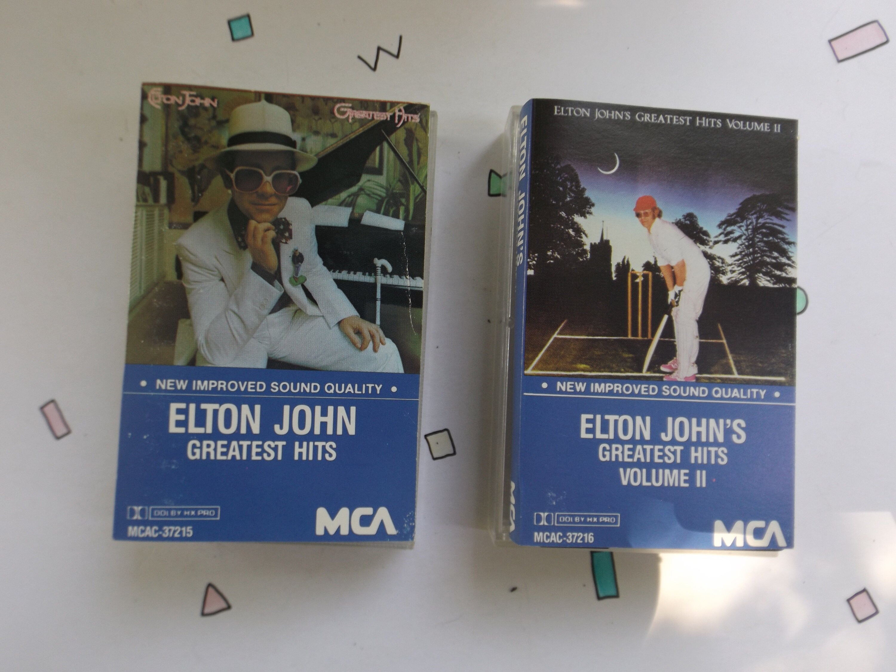Dos elton john albums elton john tapes 80s cassettes 70s greatest hits