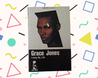 Grace Jones Living My Life Vintage 1982 Electric Reggae Cassette Tape 1980s UK Electric Music Cassette Grace Jones Cassette Tape Vintage 80s