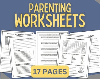 Parenting Worksheets for Parents - Parental Improvement Pages