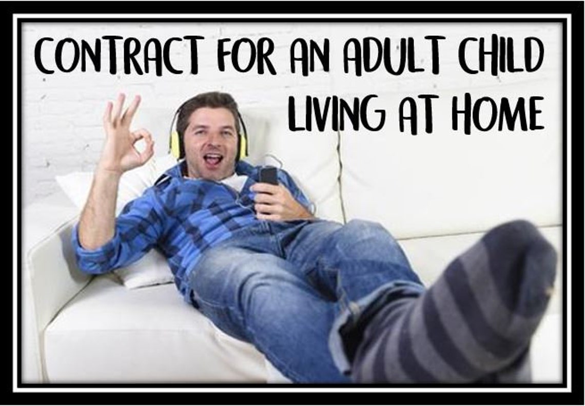 Contract for an Adult Child Living at Home Etsy