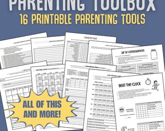 16 Printable Parenting Tools: Charts, Worksheets, and Behavior Management Ideas for Children & Teens!