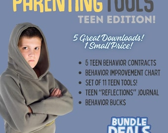 Teen Behavior Management Package: Contracts, Chart, Journal (PDF & Word)