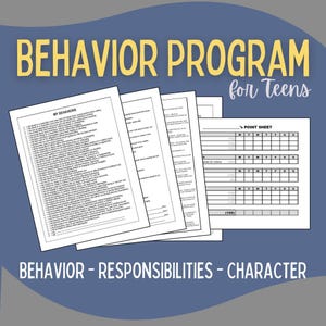 Program för tonårsbeteende: Karaktärs- och ansvarsdiagram (PDF)