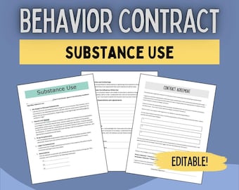 Contrato de uso de sustancias para adolescentes