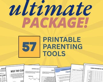 57 Printable Parenting Tools | Behavior Contracts | Worksheets and Charts | For Children and Teens