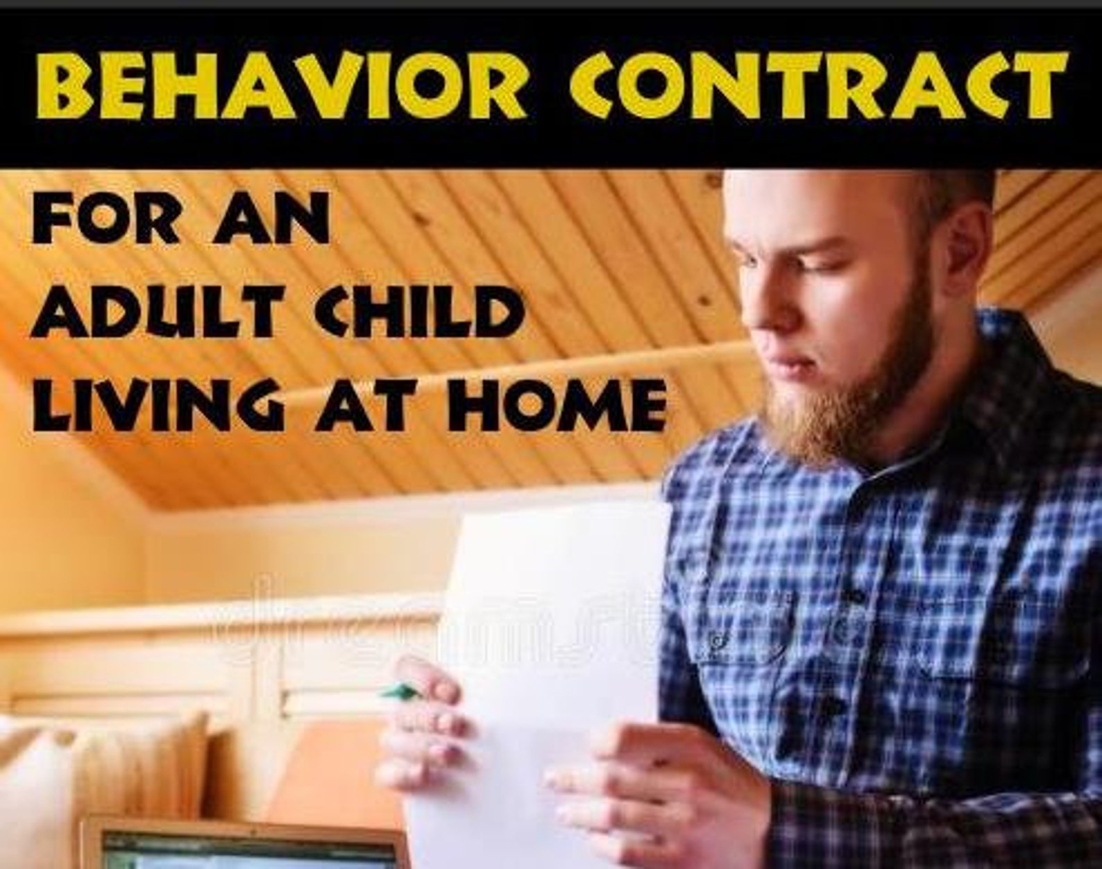 Contract for an Adult Child Living at Home Etsy