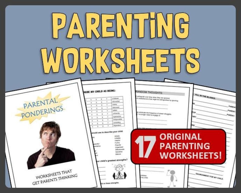 Parenting Worksheets for Parents - Etsy