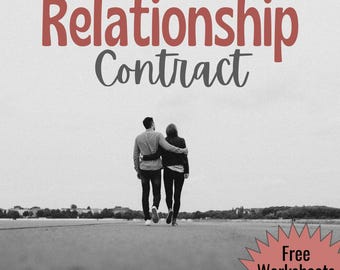 Relationship Agreement for Couples | Commitment Contract | Expectations for Lovers | PDF & Word