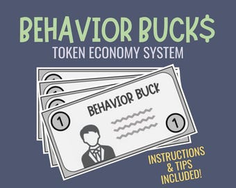 Behavior Bucks: Token Economy System for Kids & Teens (Includes Free Download) | Behavior Improvement Tool