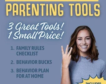 Parenting Tools | Family Rules Checklist | Behavior Bucks | Behavior Plan for at Home
