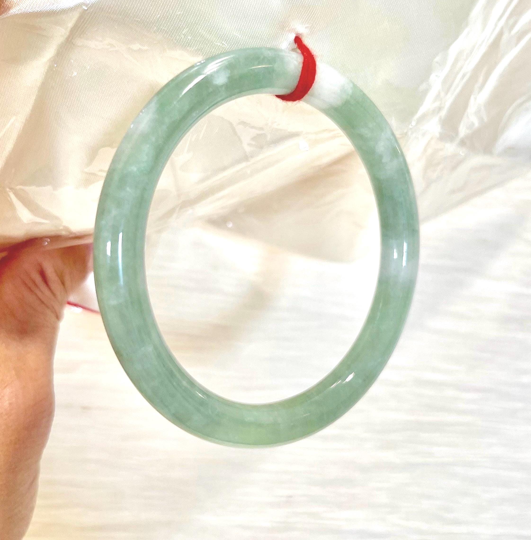 ミャンマー産 天然本翡翠 A貨 バングル 珍しい色‼️内径58.5mm 幅