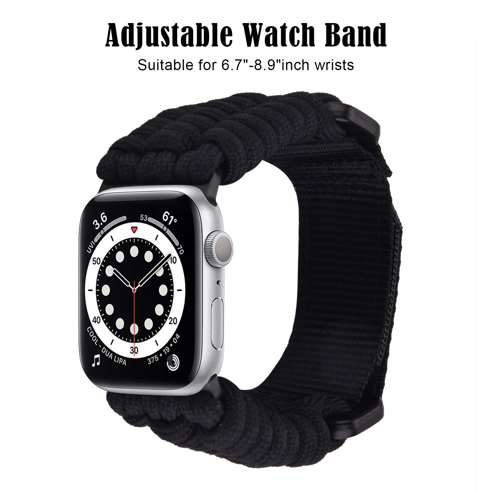 Braided Style Silicone Watch Bands for Watch 1 2 3 4 5 6 7 8 SE Ultra, Christmas Gifts,Temu