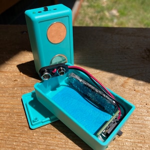 Little Hercules Upgraded Croft Basic Zapper - Turquoise with Orgonite